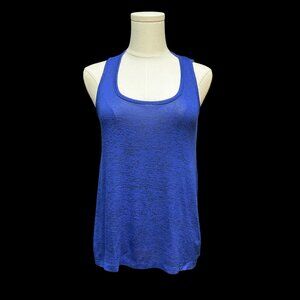 Royal Blue Knit Tank Top w/ Hi-Lo Hem